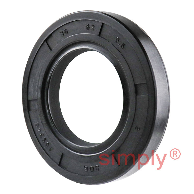 2.06x3x0.37 inch Nitrile Rubber Single Lip Rotary Shaft Oil Seal with Garter Spring R21 / SC