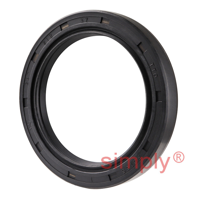2.12x2.87x0.37 inch Nitrile Rubber Double Lip Rotary Shaft Oil Seal with Garter Spring R23 / TC Style