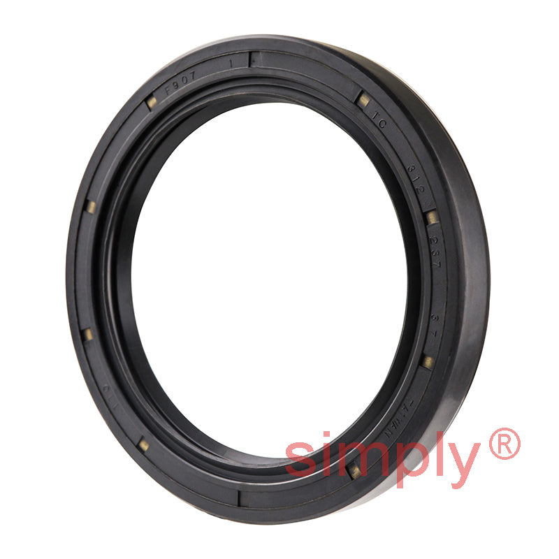 2.37x3.12x0.37 inch Nitrile Rubber Double Lip Rotary Shaft Oil Seal with Garter Spring R23 / TC Style