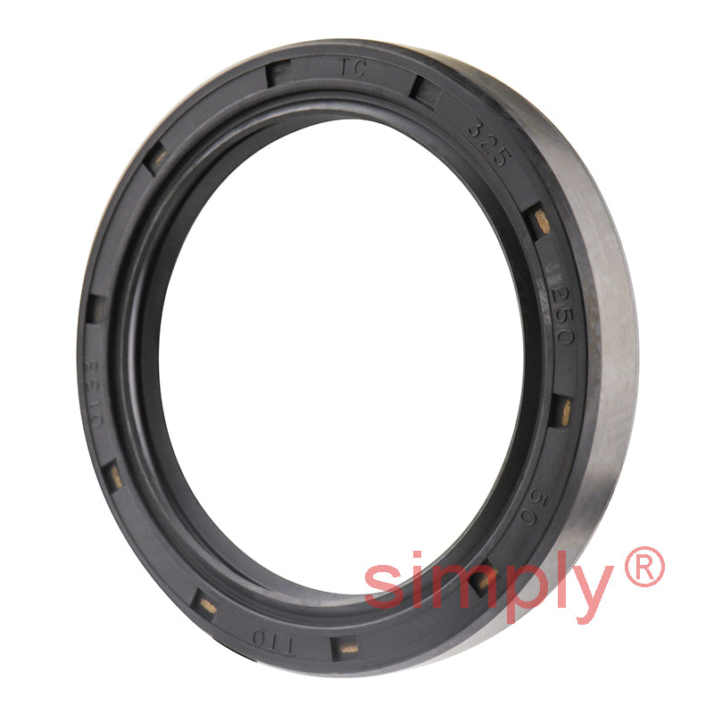 2.5x3.25x0.5 inch Nitrile Rubber Double Lip Rotary Shaft Oil Seal with Garter Spring R23 / TC Style