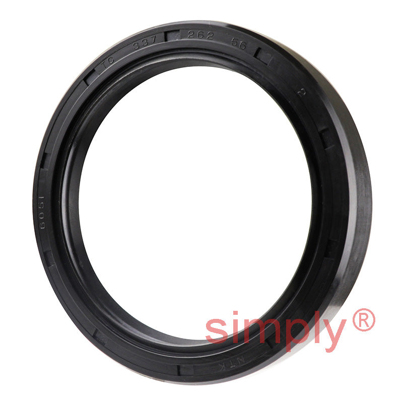 2.62x3.37x0.56 inch Nitrile Rubber Double Lip Rotary Shaft Oil Seal with Garter Spring R23 / TC Style
