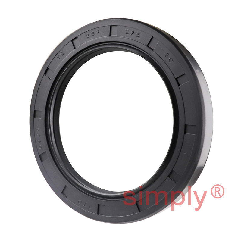 2.75x3.87x0.5 inch Nitrile Rubber Double Lip Rotary Shaft Oil Seal with Garter Spring R23 / TC Style