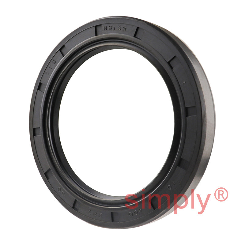 2.87x4x0.5 inch Nitrile Rubber Double Lip Rotary Shaft Oil Seal with Garter Spring R23 / TC Style