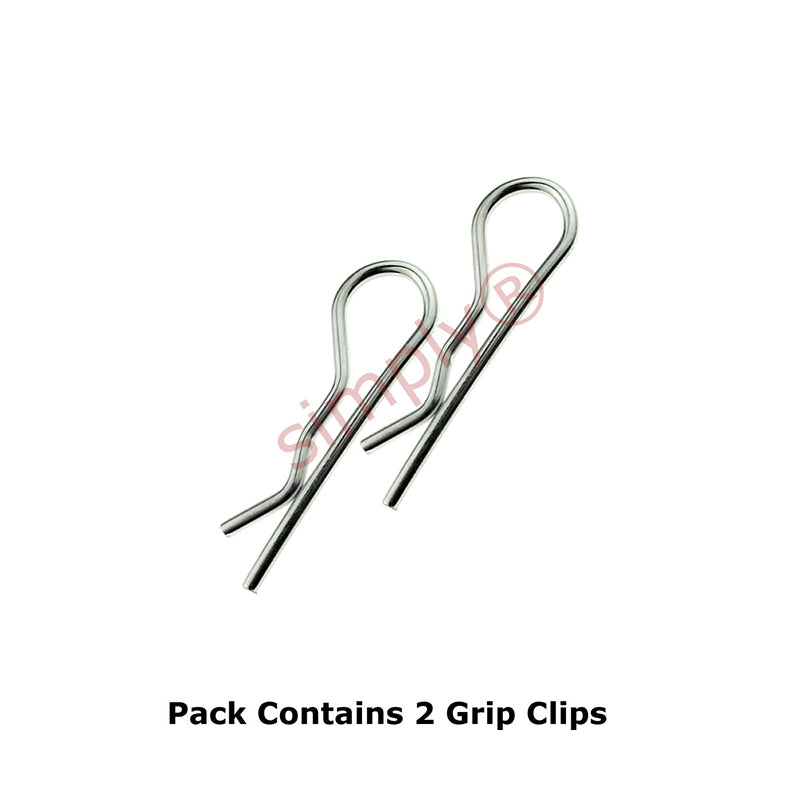 4x75mm Bright Zinc Plated Spring Grip Clip