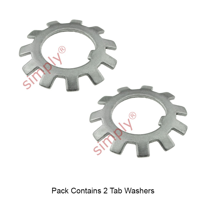 Pack of 2 MB0 Budget Locking Tab Washer 10mm bore