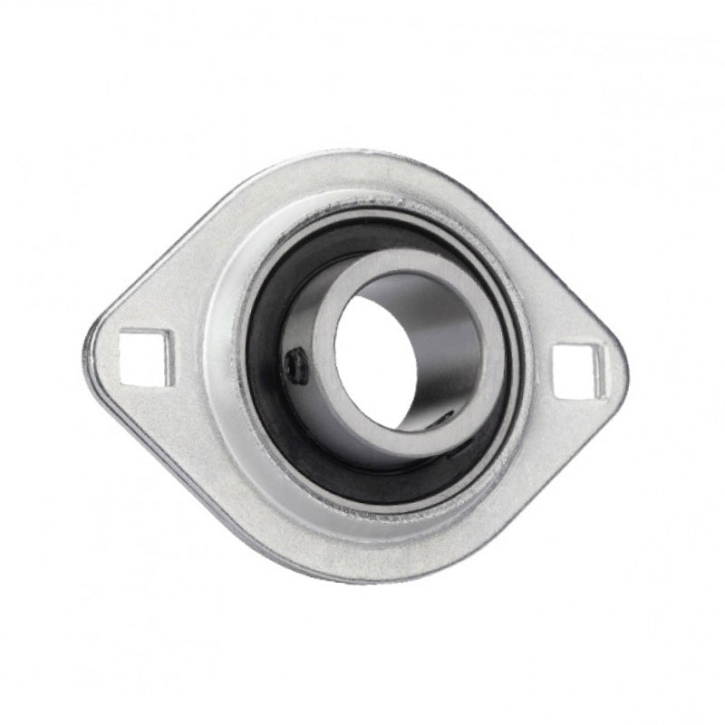 SBPFL203-11 Oval 2 Bolt Pressed Steel Bearing Housing with 11/16 inch insert