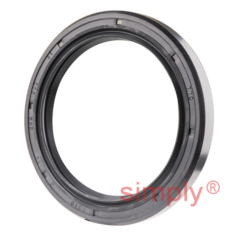 2x2.62x0.31 inch Nitrile Rubber Double Lip Rotary Shaft Oil Seal with Garter Spring R23 / TC Style