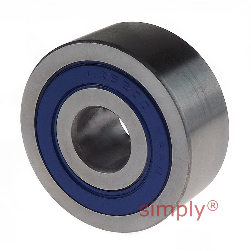 3058002RS Budget Crowned Double Row Cam Roller Bearing 10x32x14mm