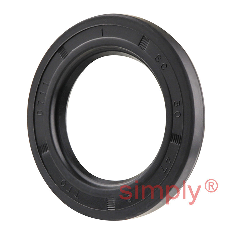 30x47x6mm Nitrile Rubber Single Lip Rotary Shaft Oil Seal with Garter Spring SC / R21