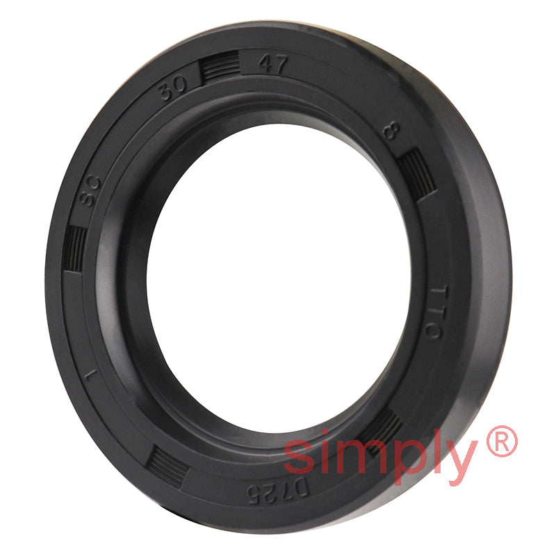 30x47x8mm Nitrile Rubber Single Lip Rotary Shaft Oil Seal with Garter Spring SC / R21