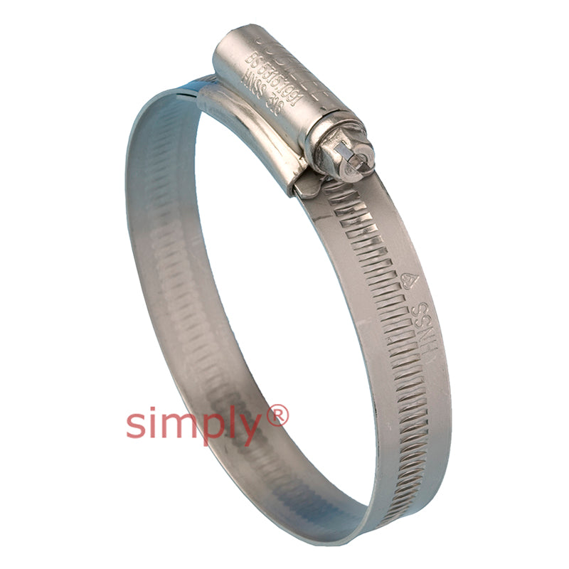 4XSS316 316 Stainless Steel HNSS Original Jubilee Clip Adjustment Range 85mm - 100mm Band Width 13mm