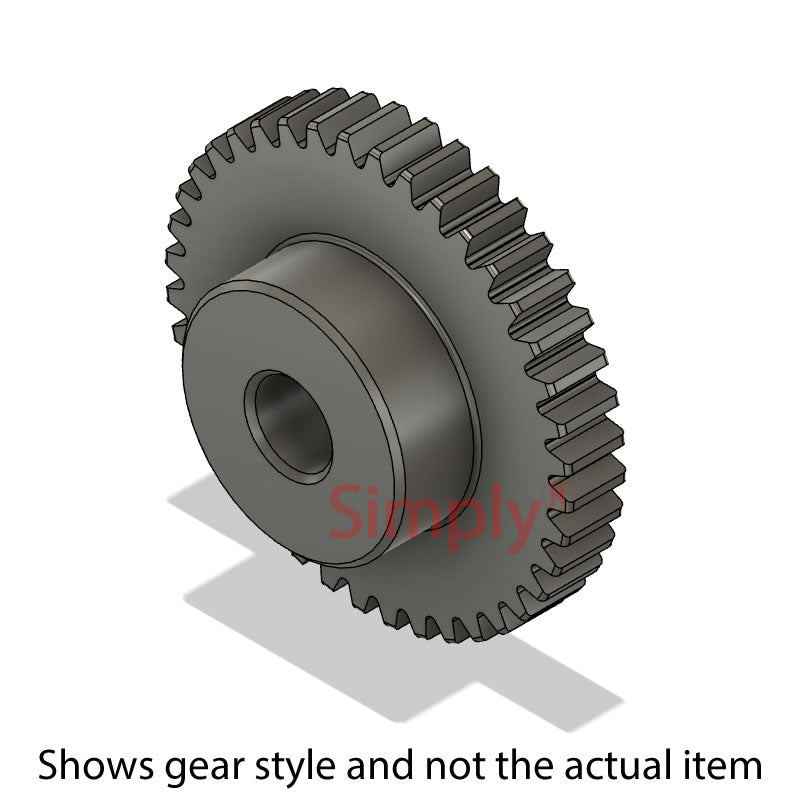 SS32DP/65B Imperial EN8 Steel Spur Gear 65 Tooth 32 DP Bored 0.375 inch (H8)