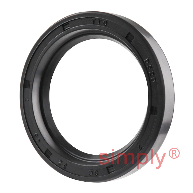 32x45x7mm Nitrile Rubber Single Lip Rotary Shaft Oil Seal with Garter Spring SC / R21