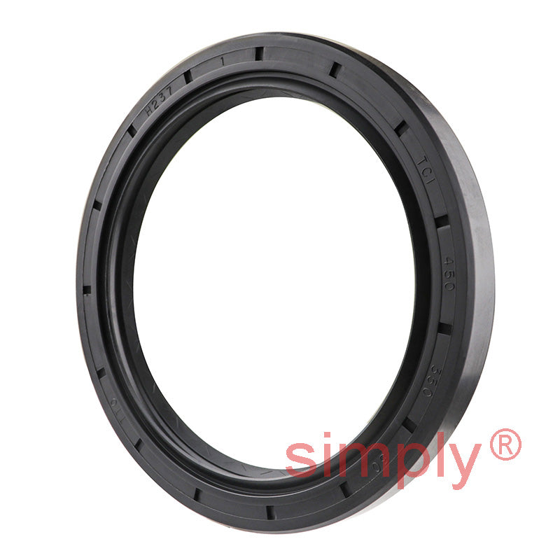3.5x4.5x0.5 inch Nitrile Rubber Double Lip Rotary Shaft Oil Seal with Garter Spring R23 / TC Style