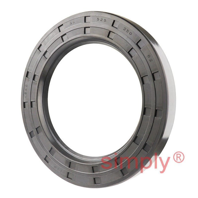 3.5x5.25x0.62 inch Nitrile Rubber Single Lip Rotary Shaft Oil Seal with Garter Spring R21 / SC