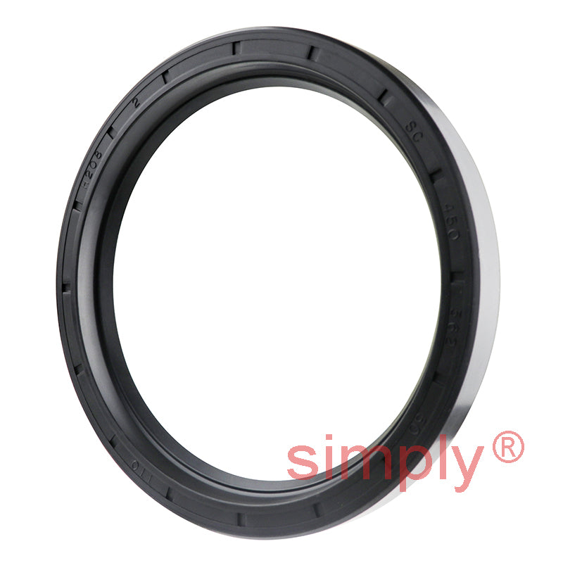 3.62x4.5x0.5 inch Nitrile Rubber Single Lip Rotary Shaft Oil Seal with Garter Spring R21 / SC