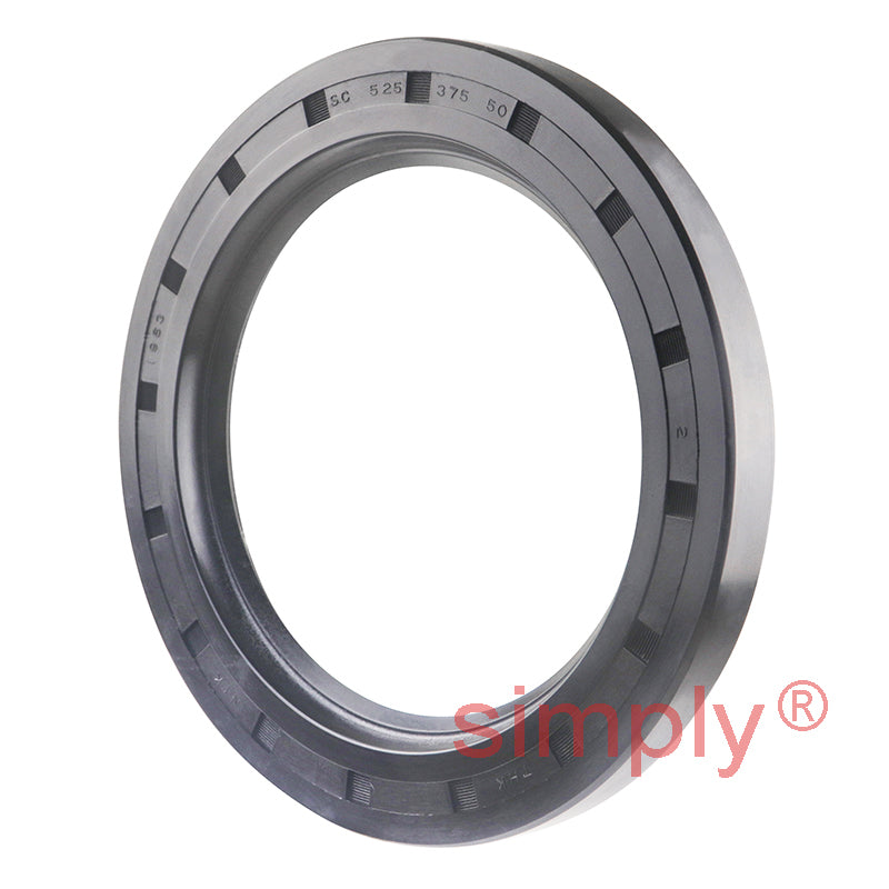 3.75x5.25x0.5 inch Nitrile Rubber Single Lip Rotary Shaft Oil Seal with Garter Spring R21 / SC Style