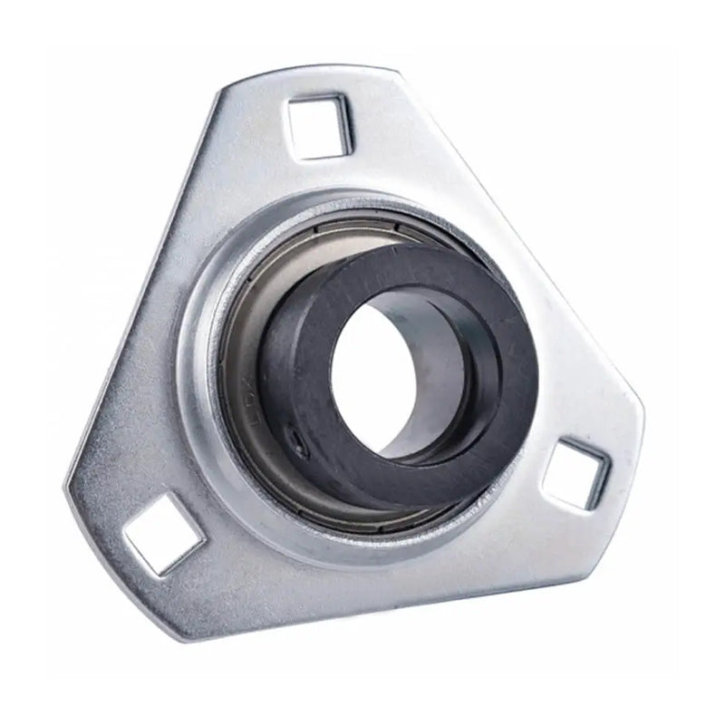 SAPFT205-14 Pressed Steel 3 Bolt Triangle Flange Housing with 7/8 inch Collar Insert