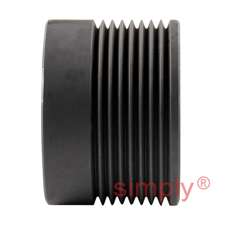 45J08 Pilot Bore Polyvee Belt Pulley 45mm Pitch Diameter 8 Grooves