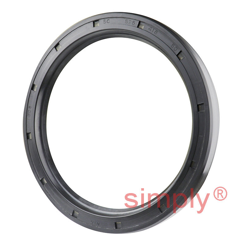 4.18x5.25x0.5 inch Nitrile Rubber Single Lip Rotary Shaft Oil Seal with Garter Spring R21 / SC Style