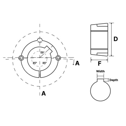 5050-3 Tapered Locking Bush with 3 inch Bore
