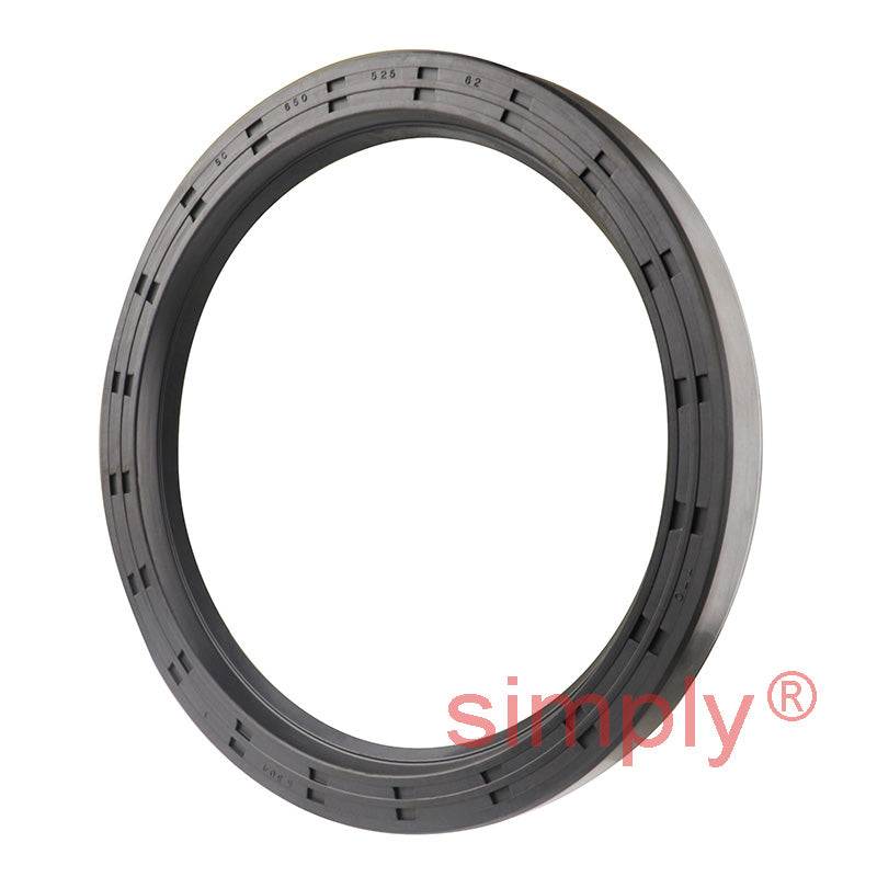 5.25x6.5x0.62 inch Nitrile Rubber Single Lip Rotary Shaft Oil Seal with Garter Spring R21 / SC Style