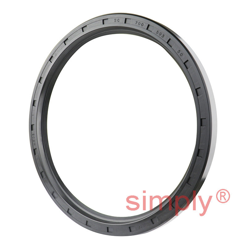 5.93x7x0.5 inch Nitrile Rubber Single Lip Rotary Shaft Oil Seal with Garter Spring R21 / SC