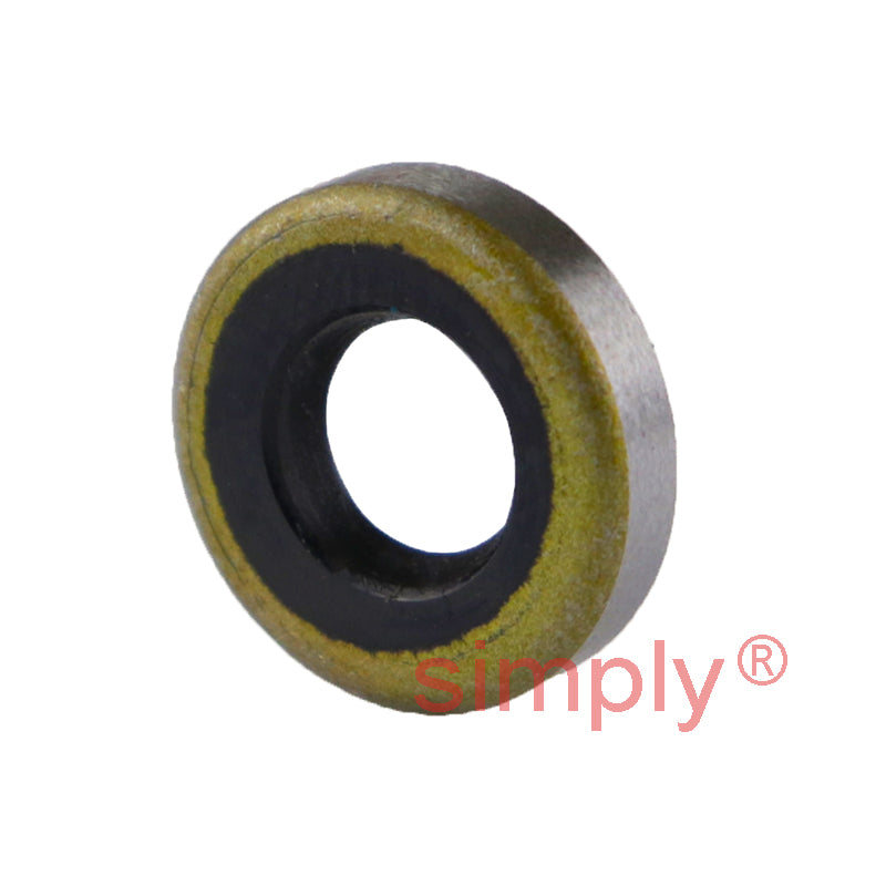 5x10x2mm Metal Cased Nitrile Rubber Single Lip Rotary Shaft Oil Seal Springless Design VB Style
