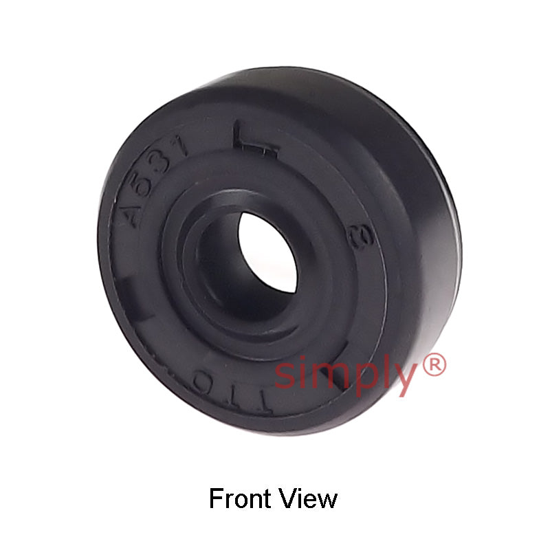 5x15x6mm Nitrile Rubber Double Lip Rotary Shaft Oil Seal with Garter Spring TC / R23