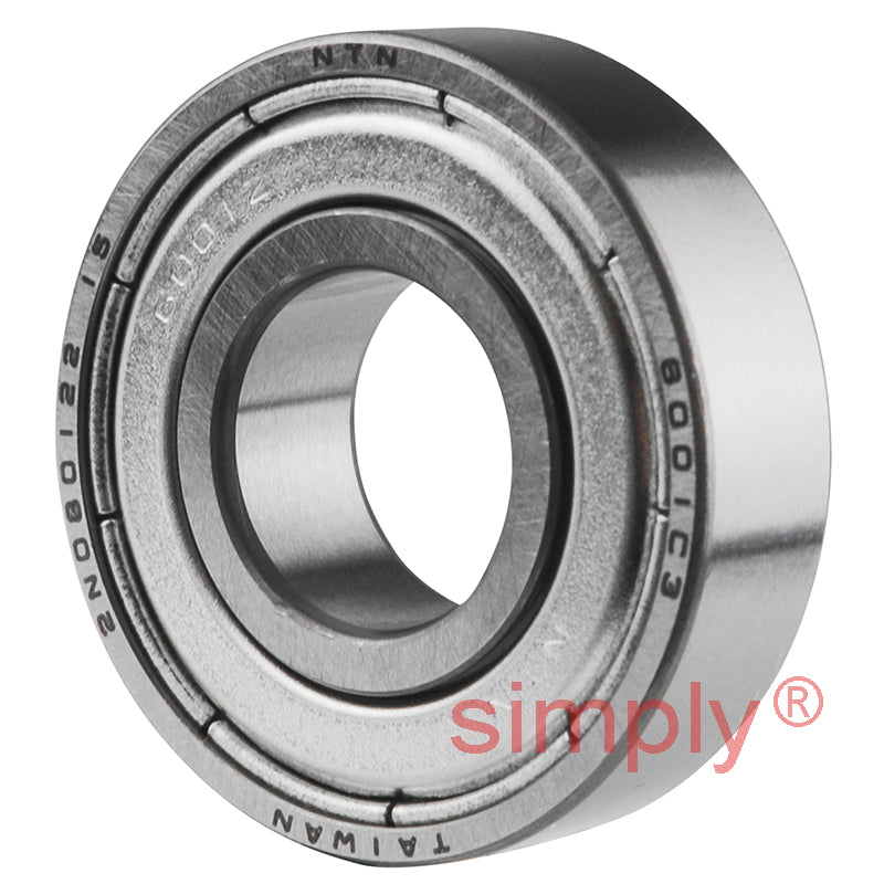 NTN 6001JRXZZC3/5K Metal Shielded Type Deep Groove Ball Bearing 12x28x8mm