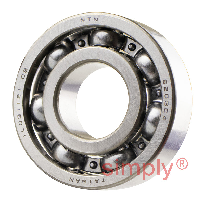 Major Branded 6203C4 Open Deep Groove Ball Bearing 17x40x12mm
