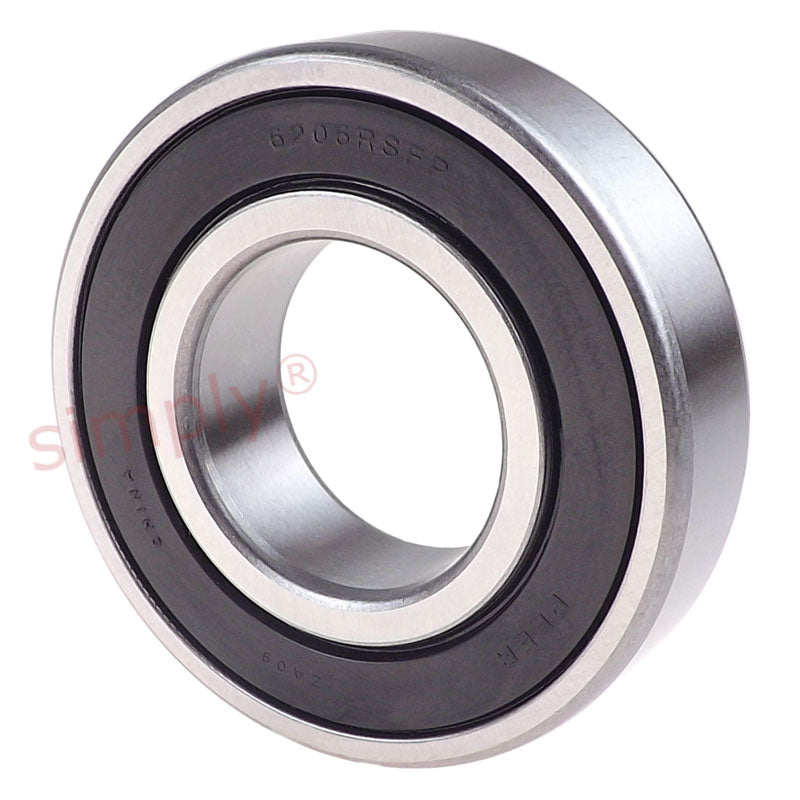 Major Branded 62062RSFP TURFXTREME Lawn and Garden High Rubber Sealed Deep Groove Ball Bearing 30x62x16mm