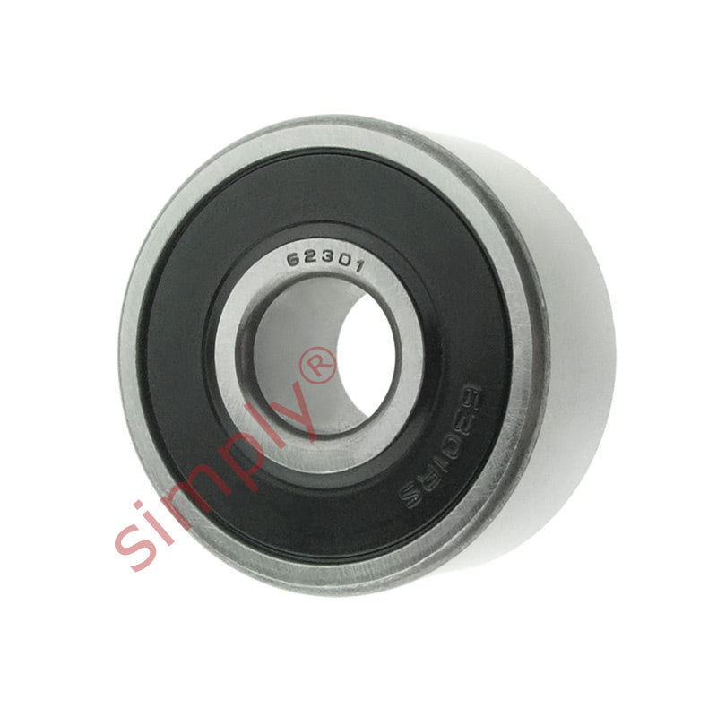 Major Branded 623012RSR Rubber Sealed Deep Groove Ball Bearing 12x37x17mm