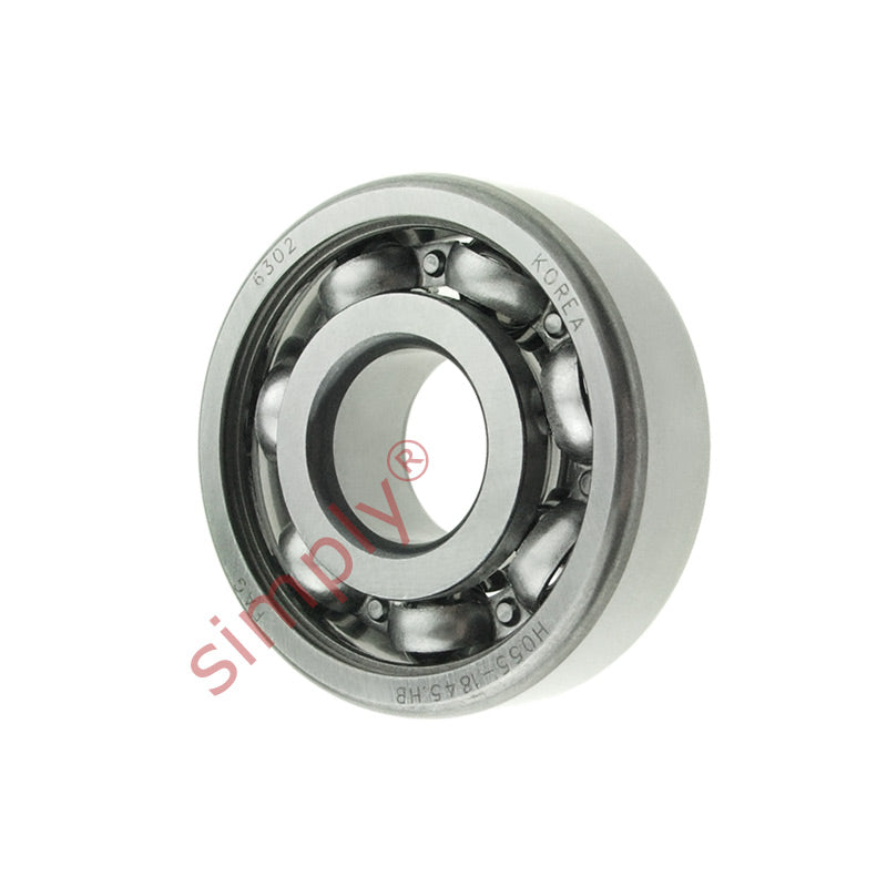 Major Branded 6302 Open Deep Groove Ball Bearing 15x42x13mm