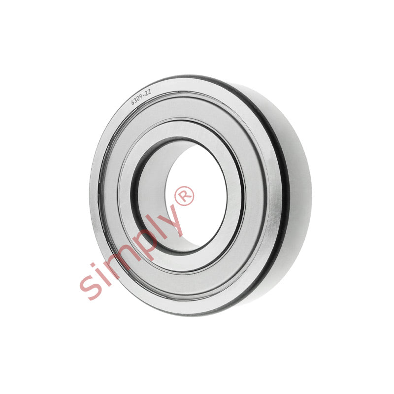 6309ZZ Budget Metal Shielded Deep Groove Ball Bearing 45x100x25mm