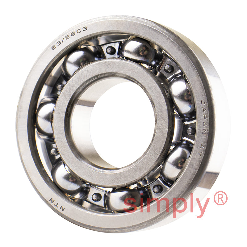 Major Branded 63/28C3 Open Deep Groove Ball Bearing 28x68x18mm