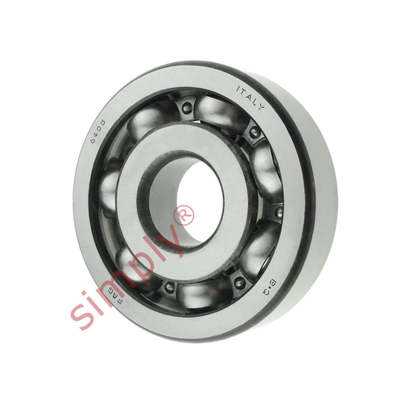 Major Branded 6405 Open Deep Groove Ball Bearing 25x80x21mm