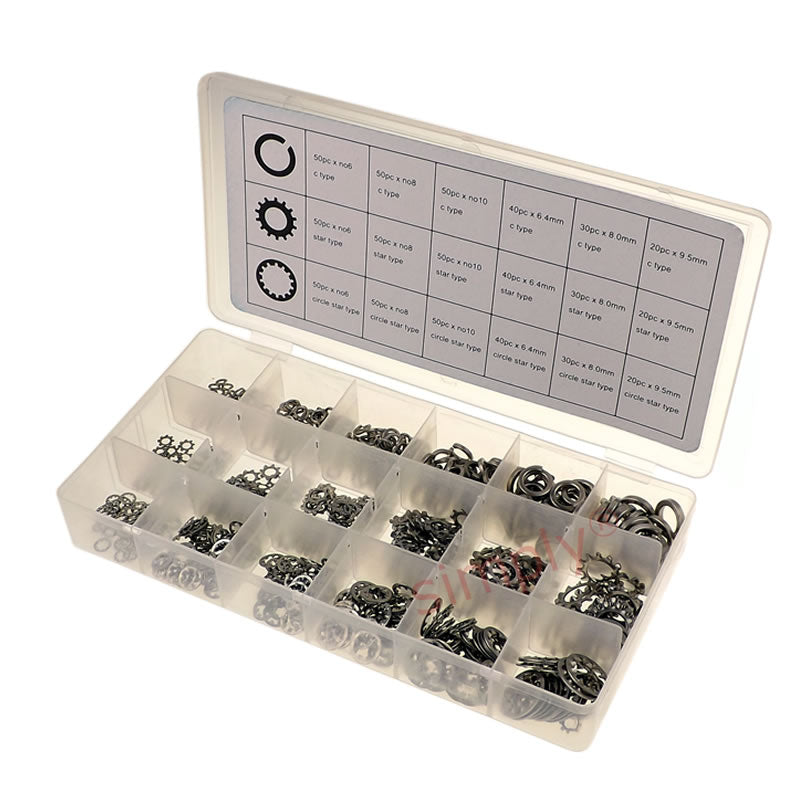 720 Piece Carbon Steel Spring and Washer Set