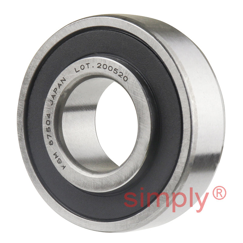 87504 Deep Groove Ball Bearing with Extended Inner Ring Felt Front Seal and Steel Back Seal 20x47x15.88mm