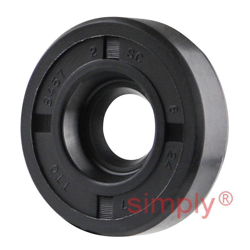 8x24x7mm Nitrile Rubber Single Lip Rotary Shaft Oil Seal with Garter Spring SC / R21
