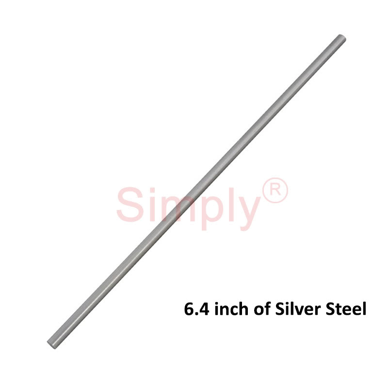 3/32 inch Diameter Silver Steel Round Bar - 6.4 inch