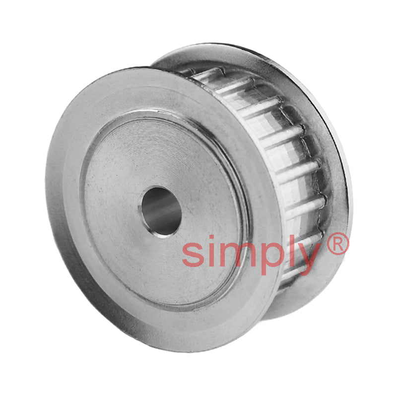Aluminium Pilot Bore AT10 Timing Pulley with Flanges 10mm Pitch 40 Tooth for 50mm Wide Belts - Overall Width 66mm