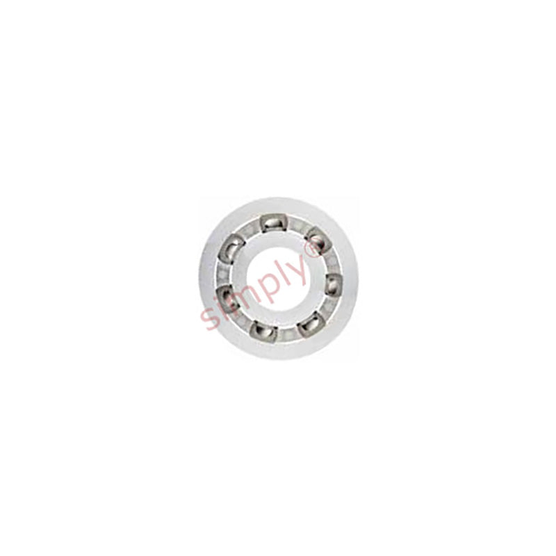 xiros xirodur BB6005B18050ES Open Type FDA compliant Polymer Ball Bearing with PE Cage and Stainless Steel Balls 25x47x12mm - Allow 2-3 Days