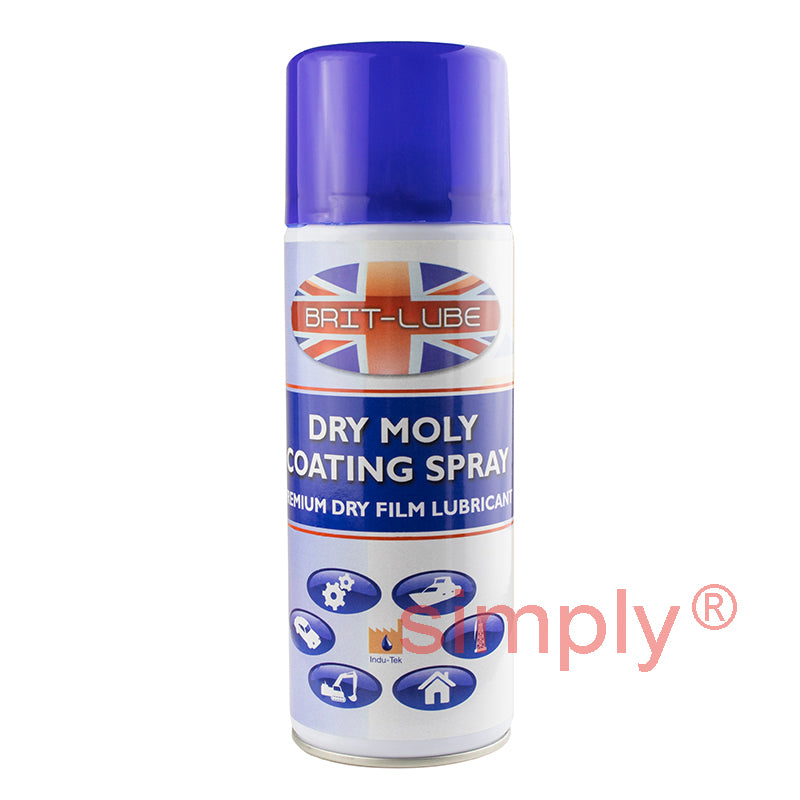 Brit-Lube Dry Moly Coating for High Loads in Dry and Dusty Environments Aerosol Spray 400ml