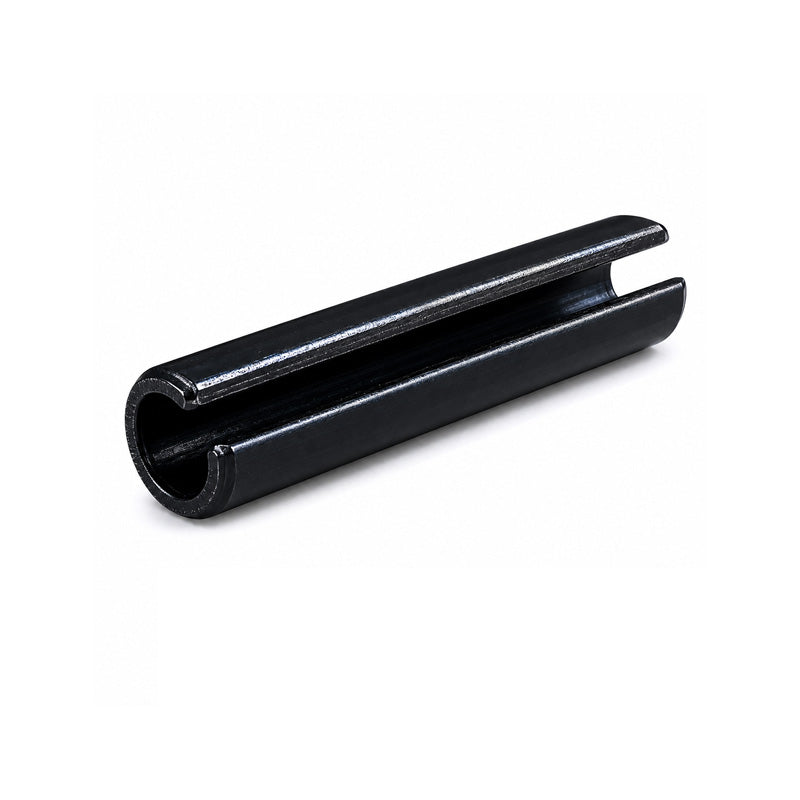 Metric Slotted Carbon Spring Steel Spring Roll Pin with Black Oxide Finish 12x100mm - Allow 2-3 Days