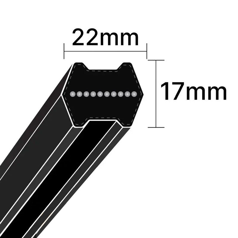 CC255 Pix Hexagon Section Double Sided V-Belt