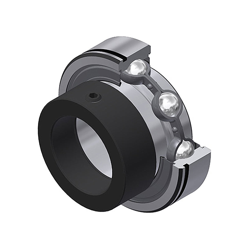 SNR CES206-18 Imperial Flatback Grooved Parallel Outer Bearing Insert 1-1/8 inch Bore 62mm Outside Diameter with Eccentric Collar