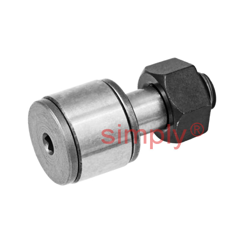 Budget CFS2V Full Complement Miniature Type Cam Follower with Cylindrical Outer and Hex Head 4.5x2.5x2mm M2x0.4 Thread