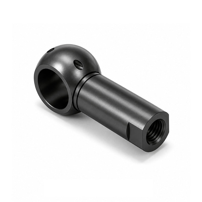 Chiavette B10 Left Hand Steel Ball Socket with Internal Snap Ring and Holes for Safety Clip 10mm Ball Diameter M6 Thread - Allow 2-3 Days