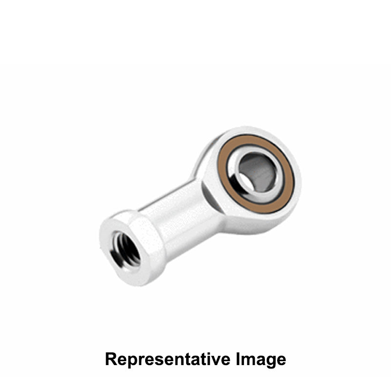 Chiavette CFXL6 Left Hand Stainless Steel / Bronze Lined Plain Female Rod End 6mm Bore M6 Thread - Allow 2-3 Days